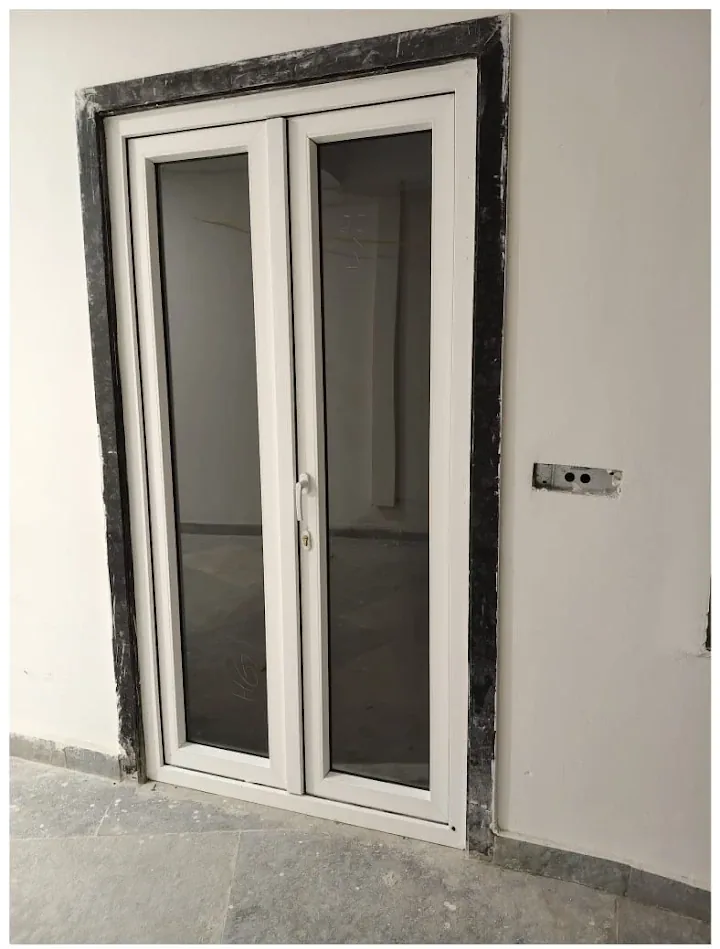 Slim double glazed doors