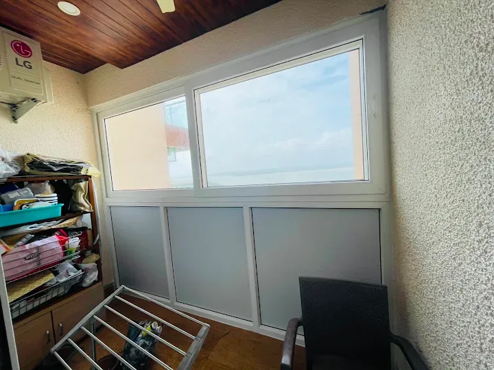 Frosted window panels