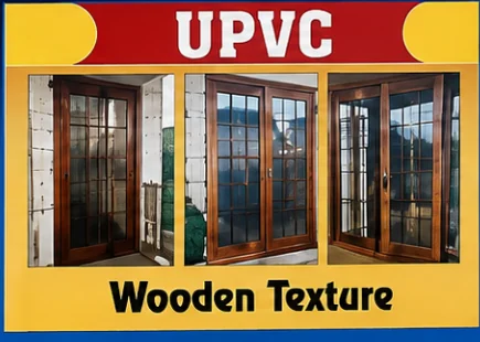 Wooden-texture UPVC doors and windows