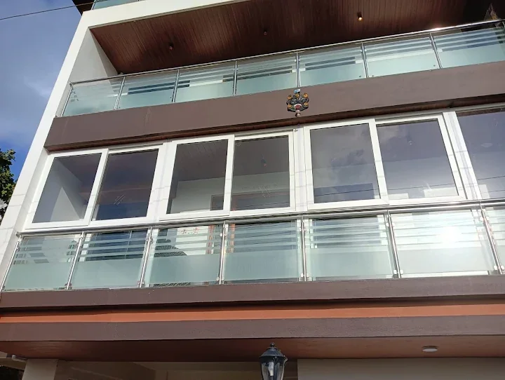 UPVC window and door installation on a modern building